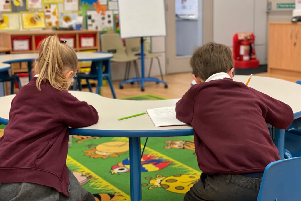 Children reading